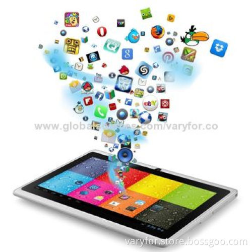 7-inch tablet PC, Allwinner A13 Q88, 800*480 pixels, DDR3 512MB RAM with dual camera and WiFi